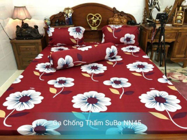 Ga chống thấm subo cao cấp 100% thun cotton phủ nano kháng khuẩn.