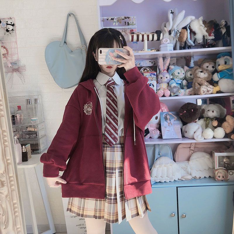 Áo khoác nỉ kéo khoá đáng yêu (Kèm Ảnh Thật) | BigBuy360 - bigbuy360.vn