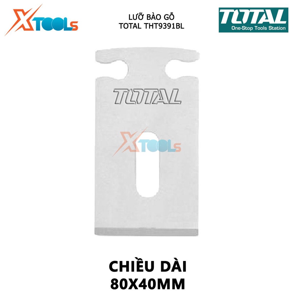 Lưỡi dao bào TOTAL THT9391BL  | lưỡi bào gỗ chiều dài lưỡi 80x44, phù hợp sử dụng cho model THT9391 [CHÍNH HÃNG][XTOOLs]