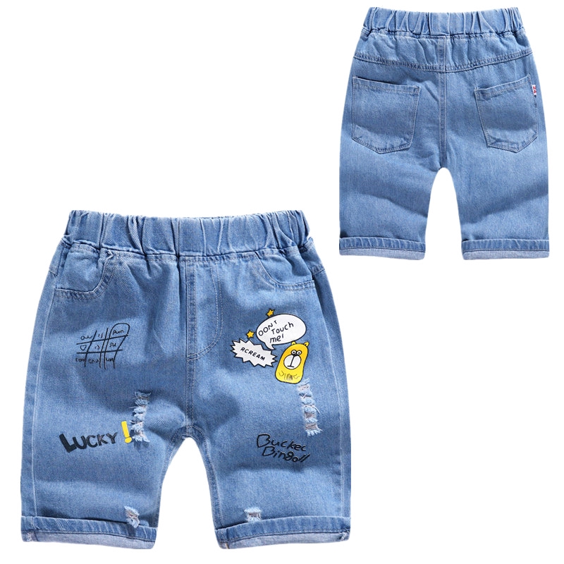 Quần Short Jean Thể Thao Dùng Cho Trẻ Từ 2 Tới 8 Tuổi