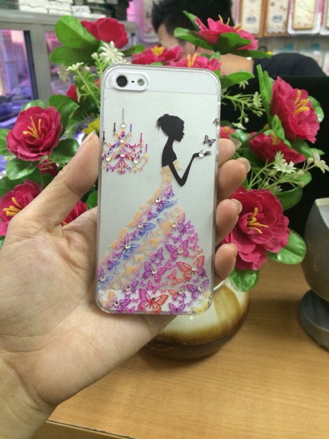Ốp ip5/5s Cô dau đính đá