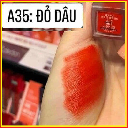 Son Black Rouge Ver 7 A35 Màu Đỏ Dâu ⚡️𝐌𝐢𝐞̂̃𝐧 𝐏𝐡𝐢́ 𝐒𝐡𝐢𝐩⚡️ Hàng Handmade Không Chì