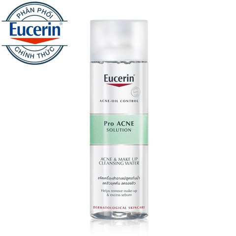 Nước Tẩy Trang Da Mụn Eucerin Pro ACNE Solution Acne & Make-up Cleansing Water 200ml
