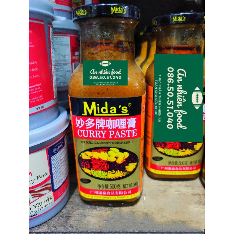 Gia Vị Cà Ri Midas Curry Paste 500 Gram