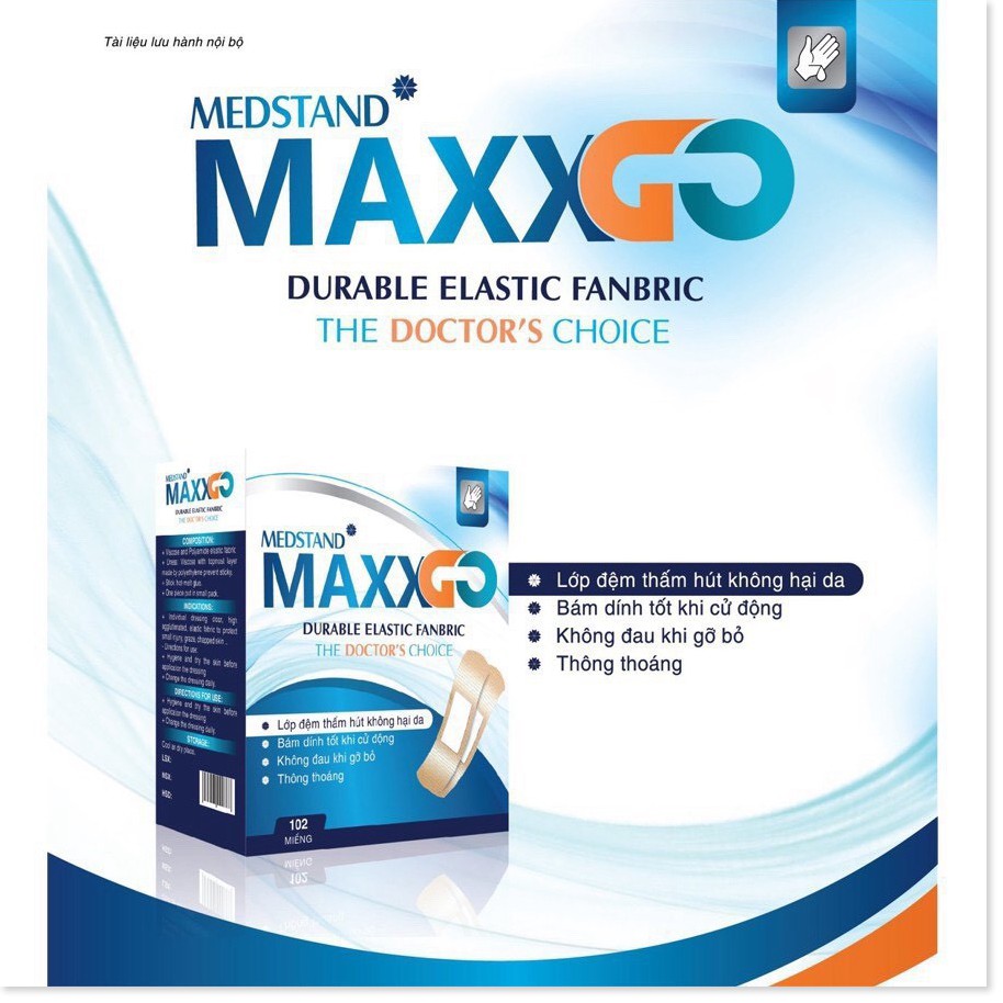 Băng Cá Nhân Maxxgo- Hộp 100 miếng