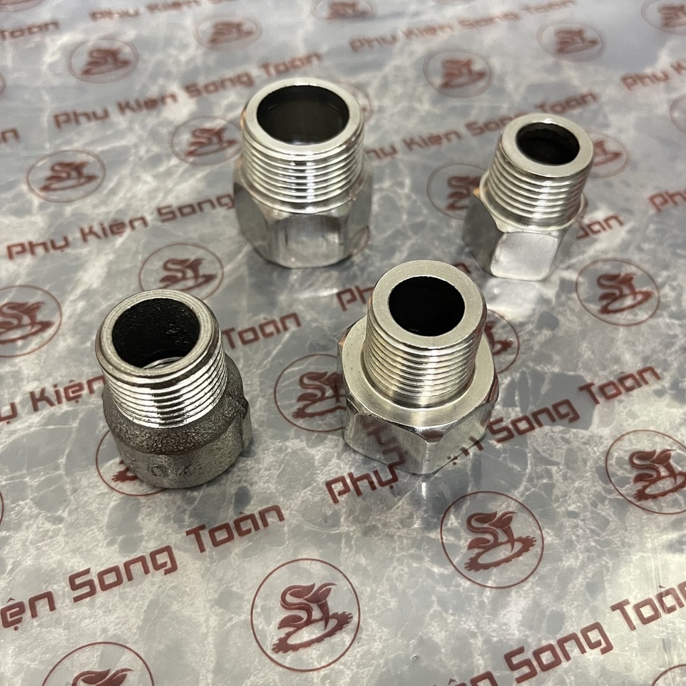 [LƠ REN INOX] Ren trong ren ngoài - Bằng Inox (Inox pipe fitting Adaptor female to male) - Sơ mi &amp; Cả rá ngược