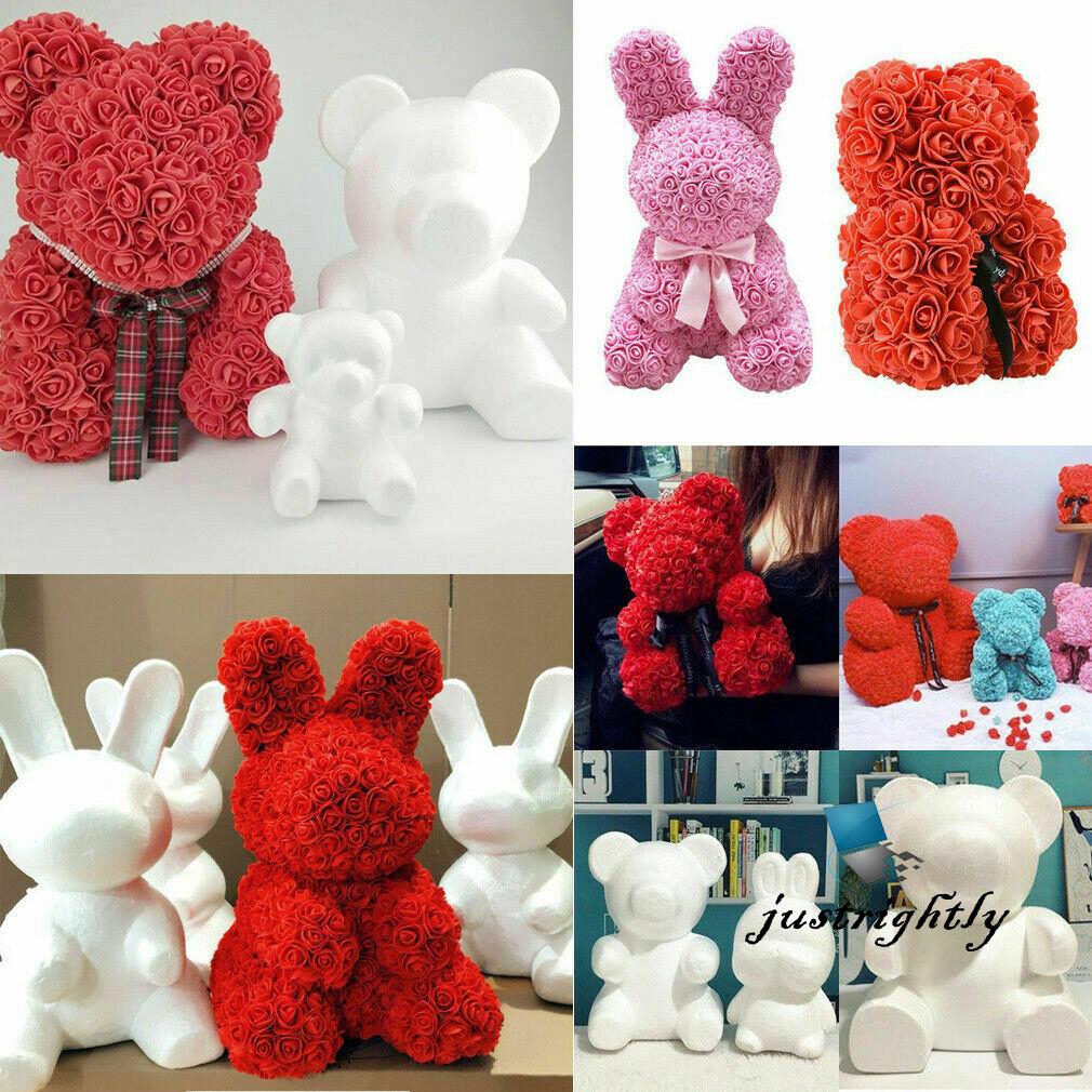 Mô Hình Gấu Trắng Bằng Xốp Polystyrene Styrofoam Dùng Làm Quà Tặng Valentine Diy