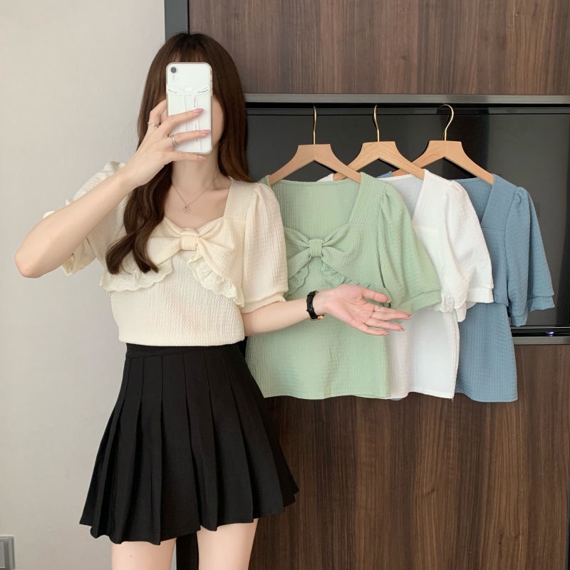 Áo NgắN Tay Cổ Vuông ThờI Trang Cho Nữ JL-TX-272