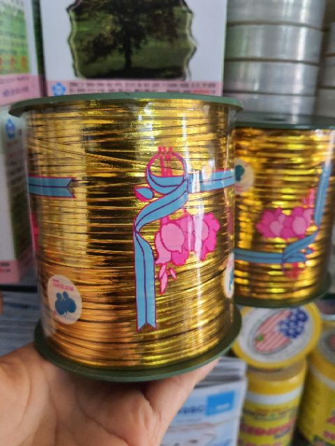 400gr dây kim tuyến cột lan,trang trí cành hoa lan.