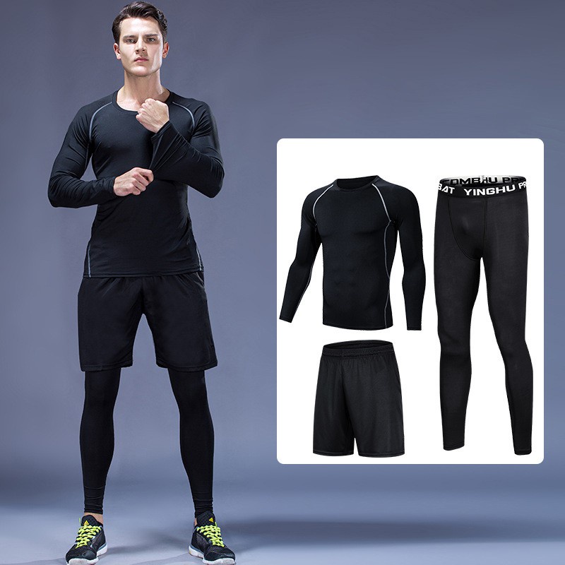 Bộ Đồ Bơi 3 Món NgắN Tay + QuầN Short + ÁO Thun Tay DàI Cho Nam