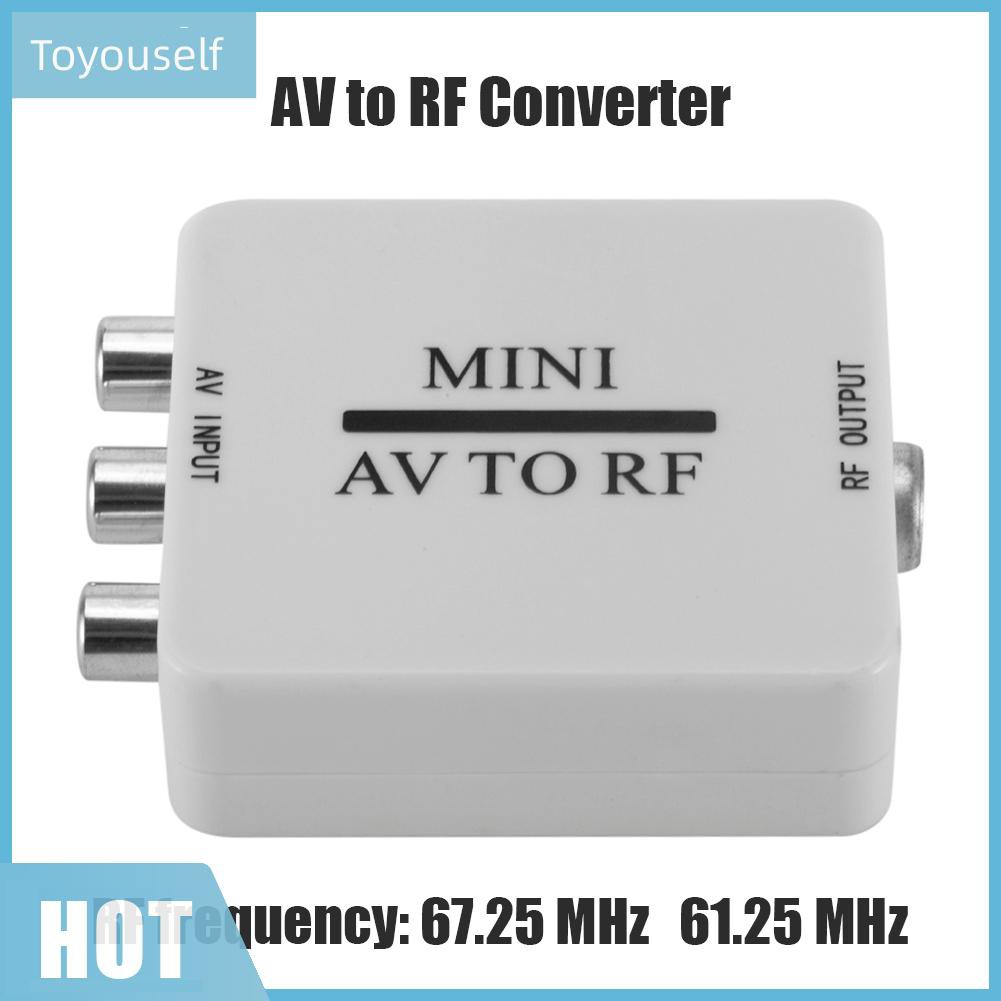 Bộ Chuyển Đổi Av Sang Rf Video Mini Hd 67.25 / 61.25mhz | BigBuy360 - bigbuy360.vn