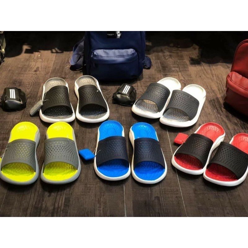 Dép lê cross nam nữ quai ngang literide đẹp nhiều màu sắc MAIS22331 dep crocs