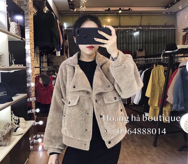 Áo khoác dạ ngắn đính khuy ( ảnh thật - hàng l1 QC ) | BigBuy360 - bigbuy360.vn