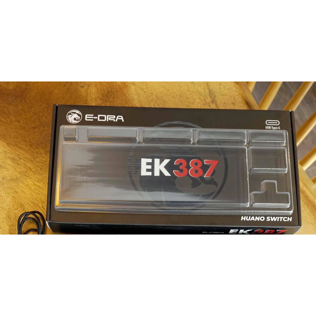 Bàn phím cơ E-Dra EK387 RGB Huano switch (BLUE,RED,BROWN SWITCH)- Bảo hành 2 năm