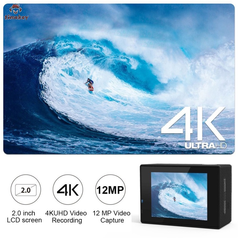 Camera hành trình H9 1080p/60fps 20MP WiFi 2.0" Ultra HD 4K Mini Cam chống thấm nước | BigBuy360 - bigbuy360.vn