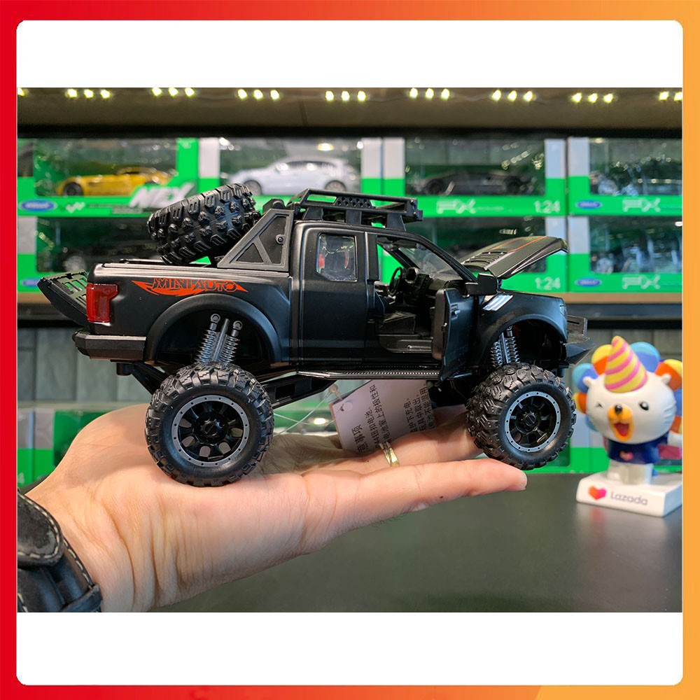 Xe đồ chơi Ford F150 Raptor Offroad tỉ lệ 1:32 kim loại cao cấp, có nhún, đèn và âm thanh