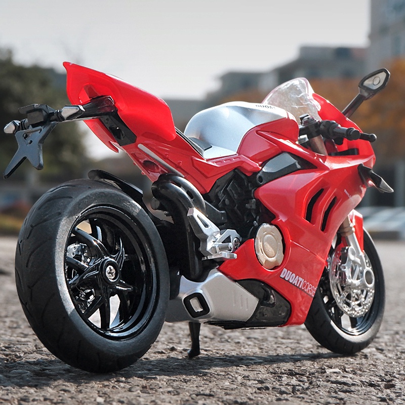 Mô Hình Xe Mô Tô Ducati V4S Bằng Hợp Kim Tỉ Lệ 1: 12