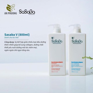 [ Sasaba ]Lẻ Dầu Gội Hoặc Dầu Xả Sasaba V Chai Vuông 800ML Siêu Mềm Mượt Chính Hãng Công Ty An Phương-Chính Hãng