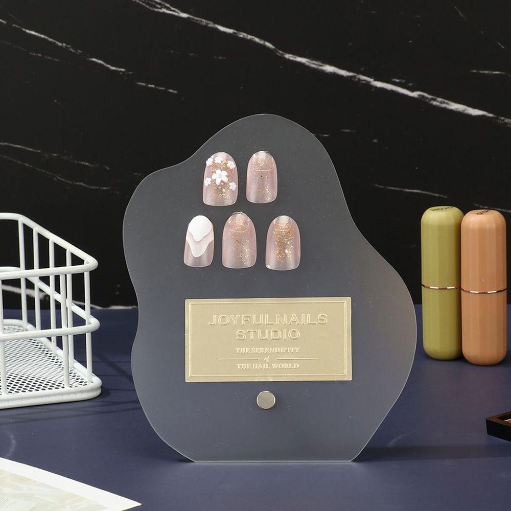 Kệ Trưng Bày Móng Tay Siêu Nhẹ Chuyên Nghiệp Mờ / Matte ​ Bảng Trưng Bày Móng Tay Bằng Acrylic Trong Suốt