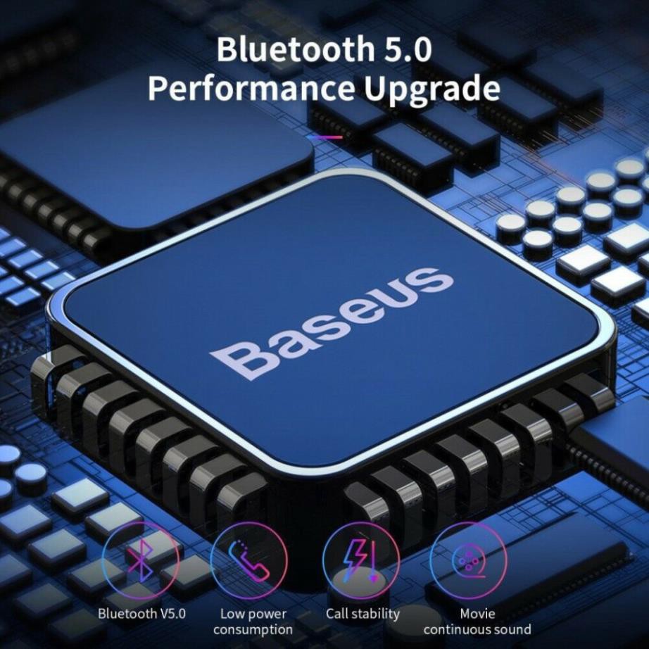 Tai nghe Bluetooth Baseus Encok Wireless Earphone A03 Bluetooth V5.0 khả năng chống ồn, dock sạc 200mAh