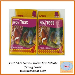 Sera no3 test dopa kiểm tra hàm lượng nitrate no3 trong môi trường nước. dopa.com.vn