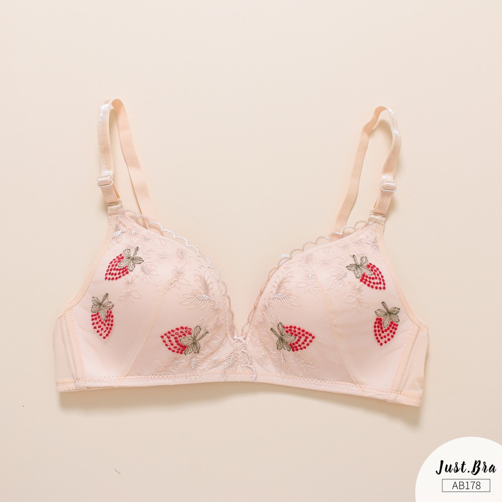 [Mã WABRJB031 giảm 10% đơn 99k] Áo ngực Just Bra mút mỏng nhẹ hoạt tiết tươi mát, đặc biệt đáng yêu AB178 | BigBuy360 - bigbuy360.vn