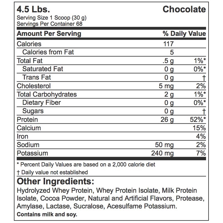 Whey Protein HydroPure Nutrabonics 100% Thủy Phân Tăng Cơ Giảm Mỡ Hộp 2.04kg