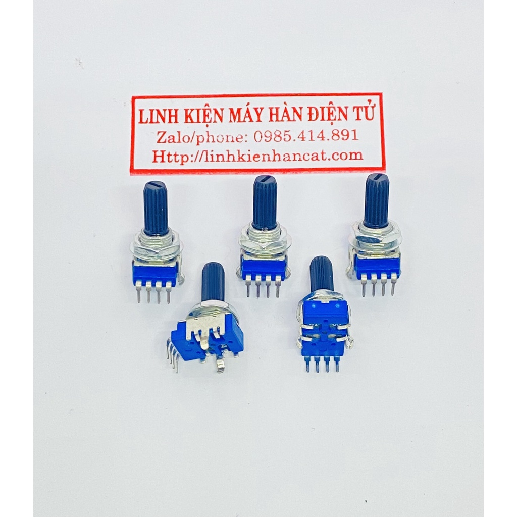 Chiết Áp 4 Chân B103 10K Màu Xanh