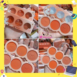 Phấn má hồng 3 ngăn mèo Kiss Beauty Cat Claw Blusher (NRS)