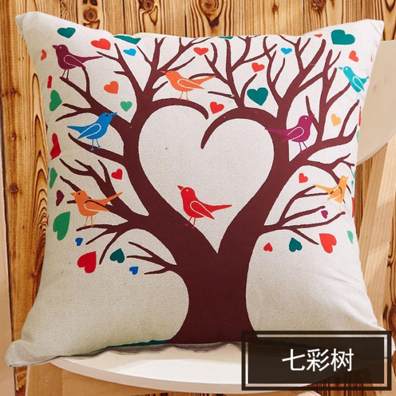 1 Gối Đệm sofa In Hình Thú Hoạt Hình Cát Nhám Trang Trí Nhà Cửa / Xe Hơi