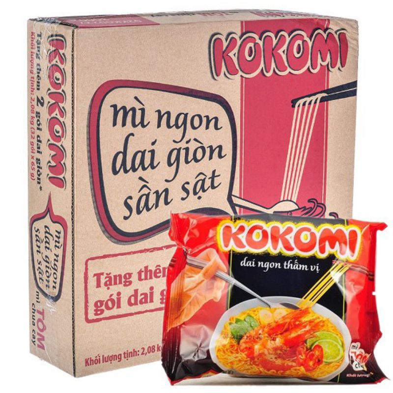 Thùng 30 gói mì kokomi 65g/ 90g