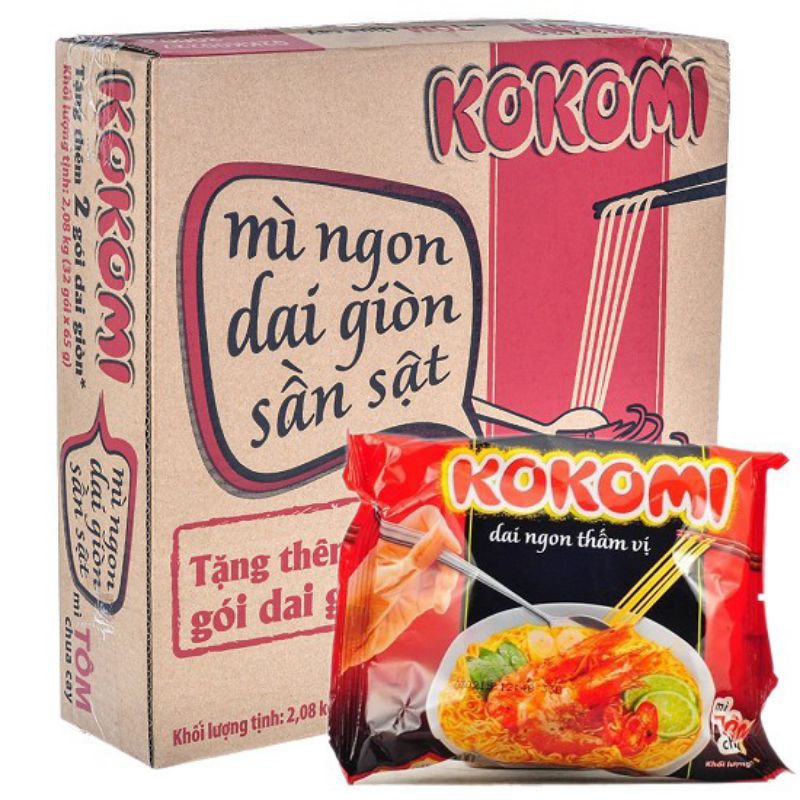 Thùng 30 gói mì kokomi 65g