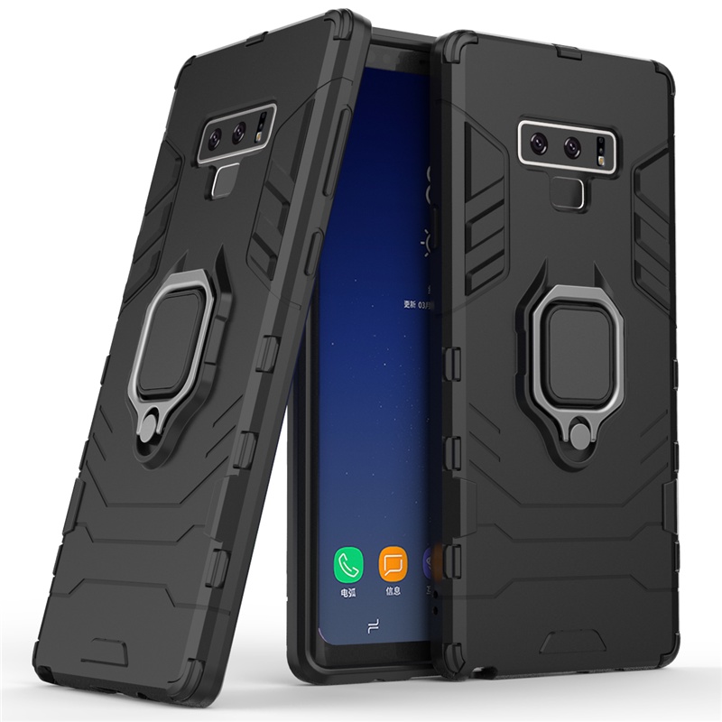 Ốp Điện Thoại Kiểu Giáp Iron Man Kèm Giá Đỡ Nhẫn Từ Tính Cho Samsung Galaxy S8 S9 S10 Plus Note 9 10 Plus S10e S10 5G S10 Lite
