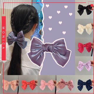 Kẹp tóc nơ satin phong cách hàn quốc mới