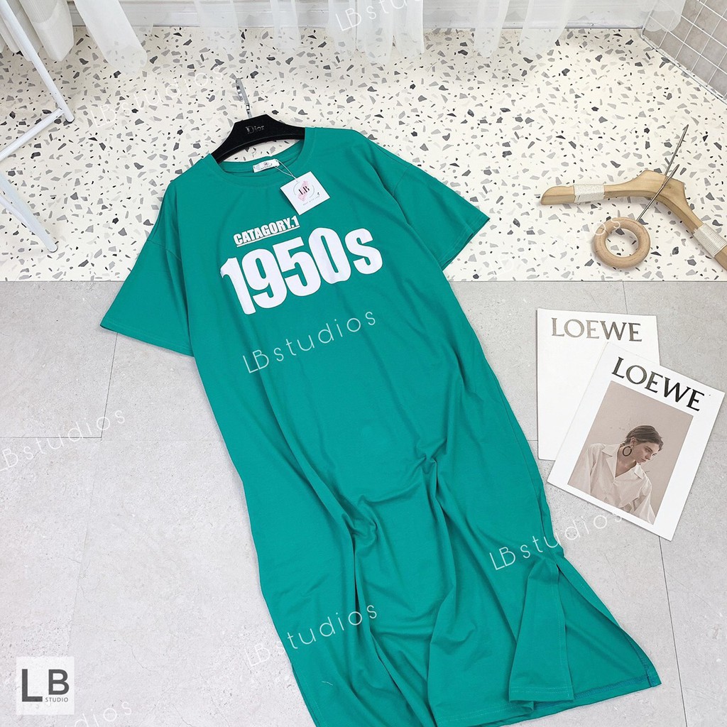 VÁY XANH DÁNG SUÔNG IN 1950S CHO NỮ | BigBuy360 - bigbuy360.vn