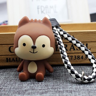 MÓC KHÓA SÓI NEUKGUN KÈM DÂY DA PU