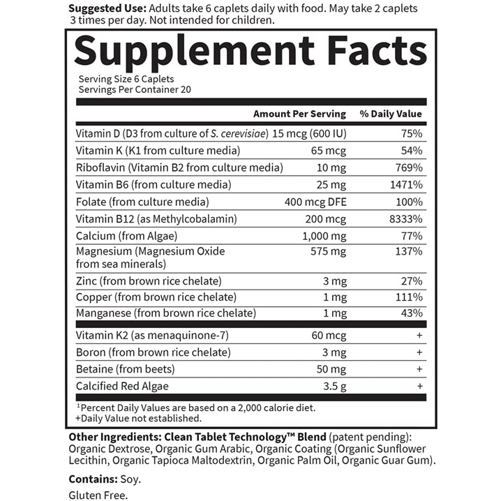 Chiết xuất canxi từ thực vật Garden of Life Living Calcium Advanced 120v