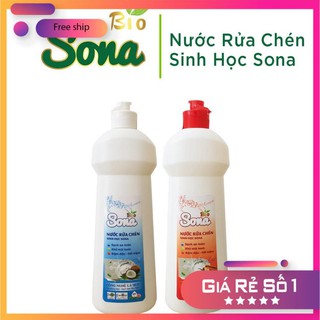 Nước rửa chén, nước rửa bát sona 800gr - hương quế/ hương dừa