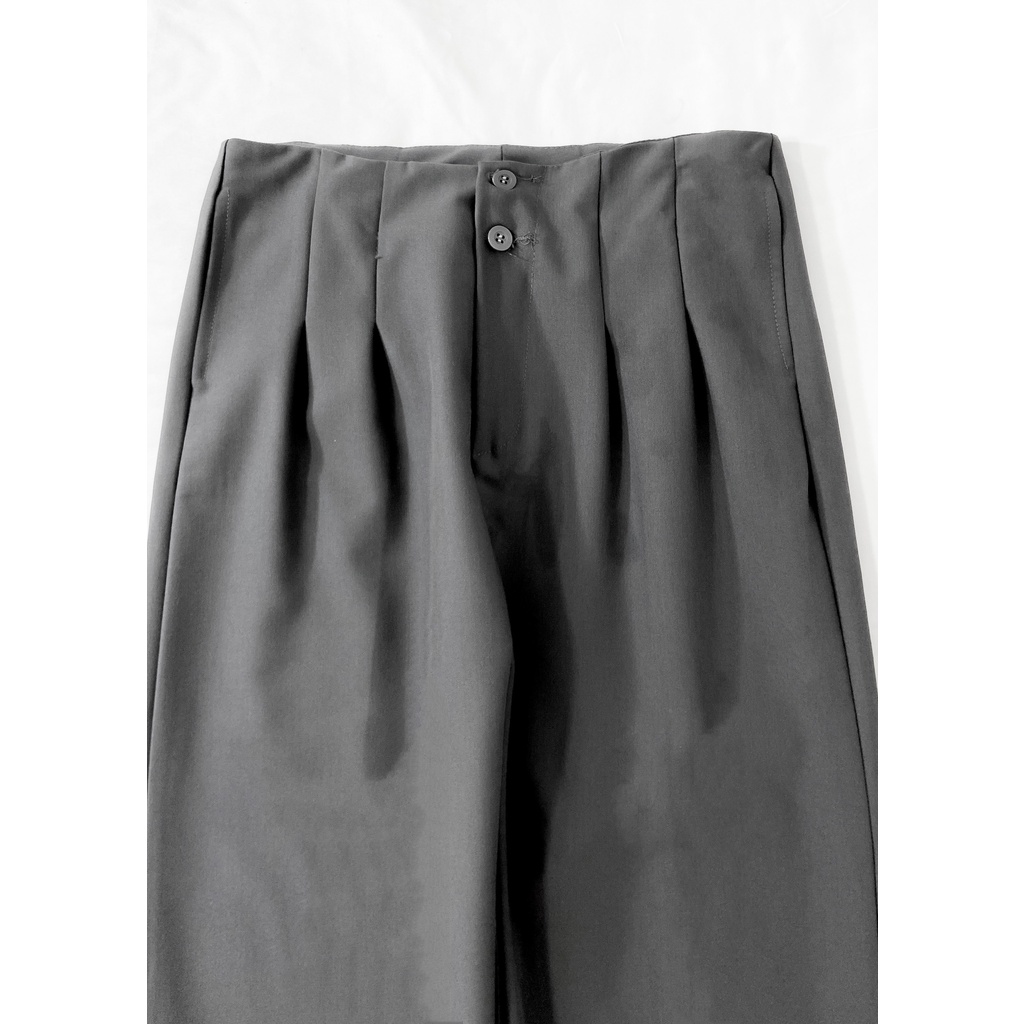 Quần Baggy Triết Eo 2 Ly Vải 2 Biên