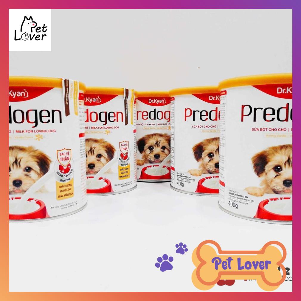 [FREESHIP] Sữa Bột Dinh Dưỡng Cho Chó Predogen Dr.Kyan Hộp 400g _Petlover