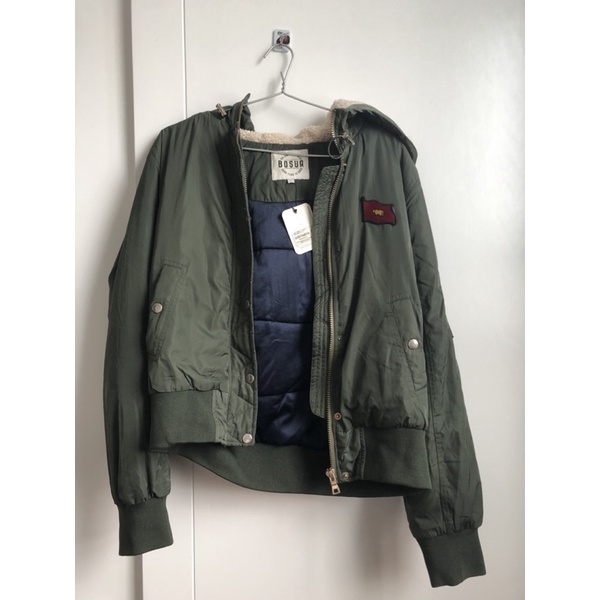 Khoác bomber bò sữa by BOO