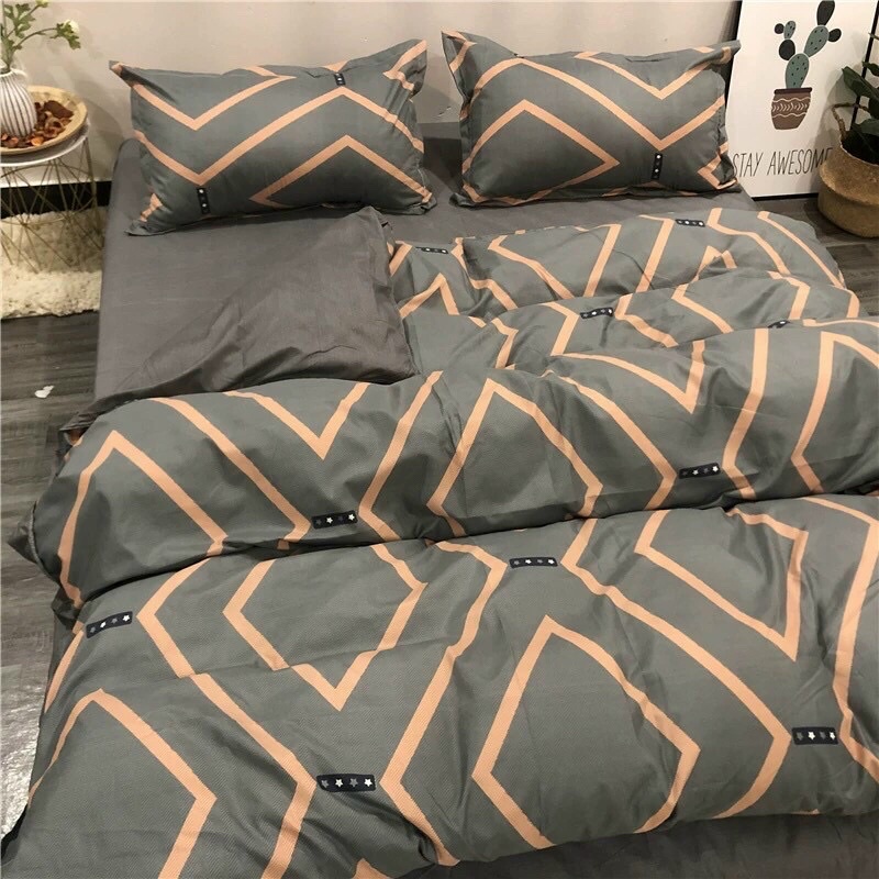 POLY COTTON NHẬP KHẨU SET 4 MÓN CHĂN GA GỐI