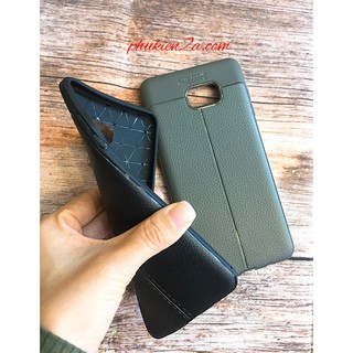 Ốp lưng Samsung Galaxy C9 Pro dẻo vân da