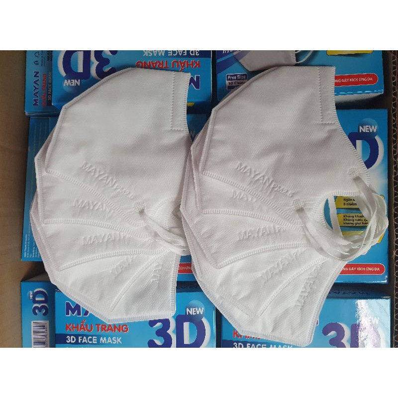Khẩu trang Mayan 3D Người lớn (hộp 10 chiếc) | BigBuy360 - bigbuy360.vn