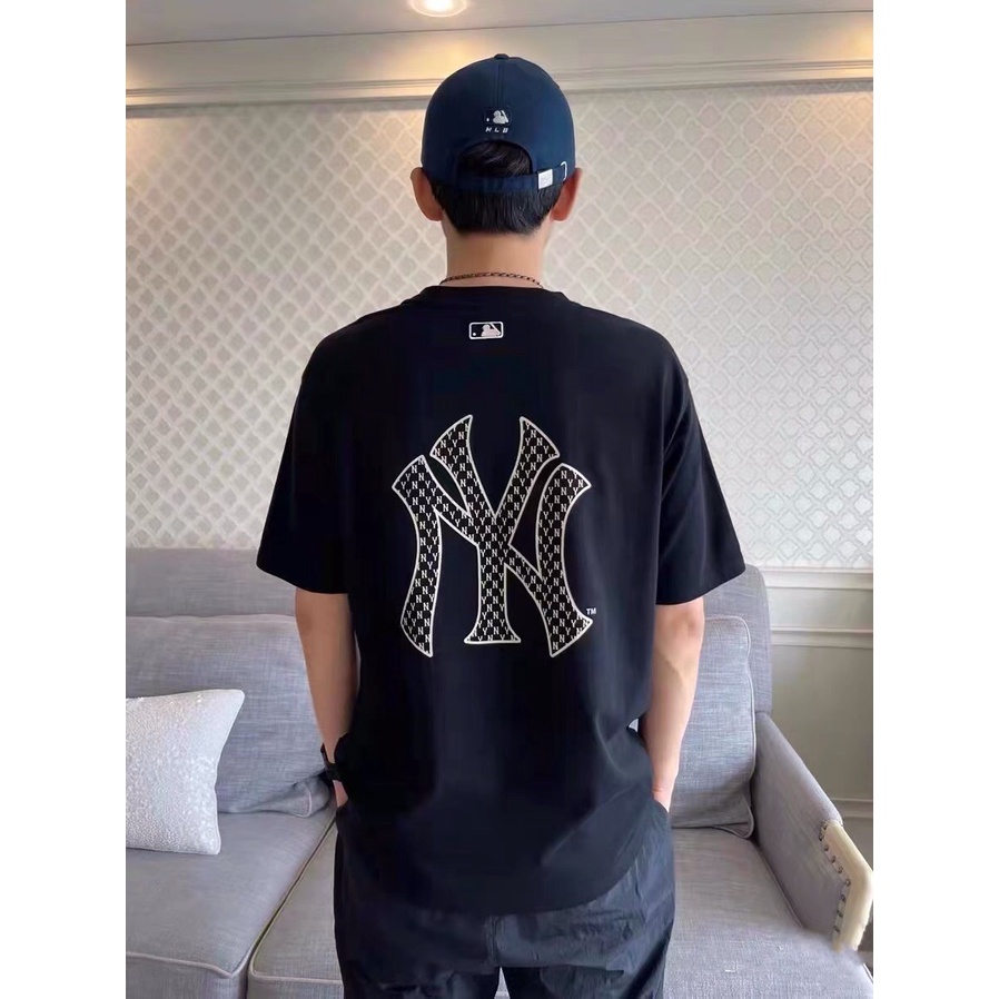 Áo phông MLB logo basic, áo thun unisex, chất cotton thoáng mát, form rộng, nemostore