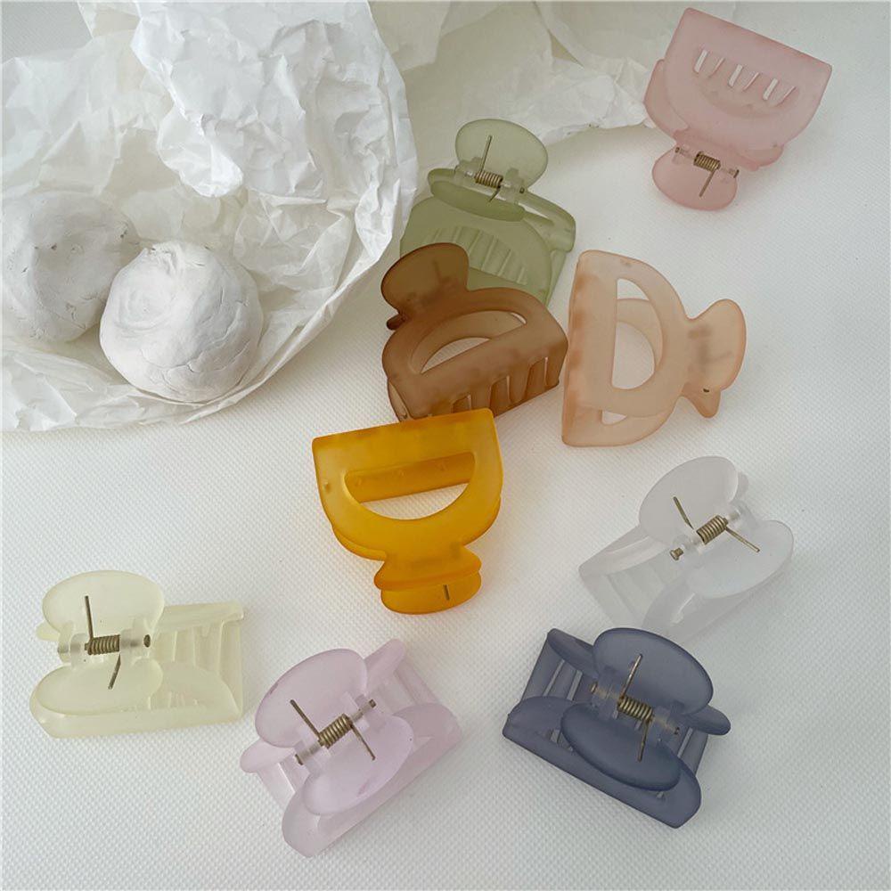 Kẹp tóc SKJK họa tiết hình học rỗng màu kẹo ngọt thời trang cổ điển cho nữ