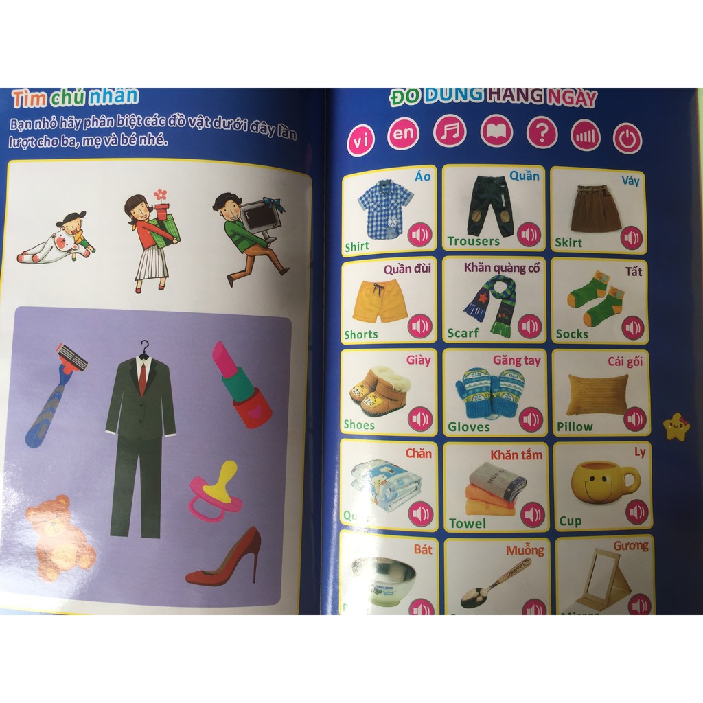 [Bán giá sỉ] Combo 10 cuốn Sách điện tử song ngữ cho trẻ em