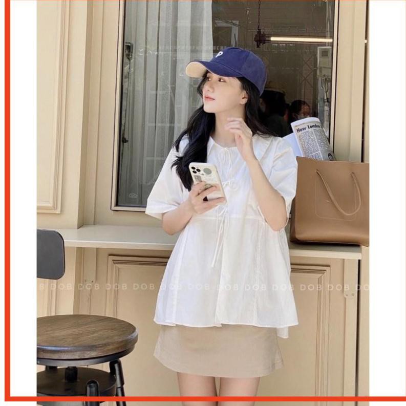 CHUYÊN SỈ SET ÁO SƠ MI BUỘC NƠ CHÂN VÁY