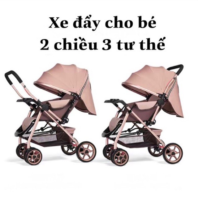 Xe Đẩy Cho Bé 2 Chiều 3 Tư Thế ♥FREESHIP♥, Xe Đẩy Nôi Cũi Chính Hãng  Bchildhood
