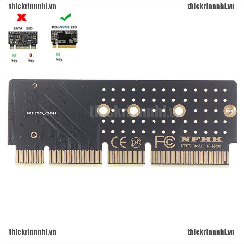 <Hot~new>M.2 NVMe SSD to PCIe Card M2 Key M Driver Hard Drive Adapter x4x8x16 Slot